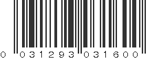 UPC 031293031600