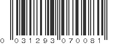 UPC 031293070081