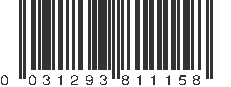 UPC 031293811158