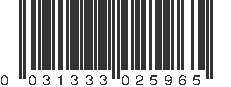 UPC 031333025965