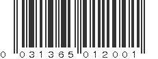 UPC 031365012001