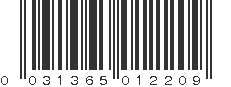 UPC 031365012209