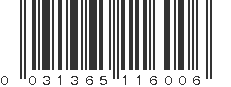 UPC 031365116006