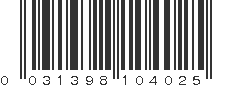 UPC 031398104025