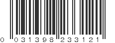 UPC 031398233121