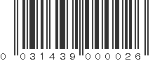 UPC 031439000026