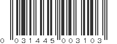 UPC 031445003103