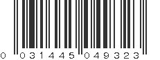 UPC 031445049323