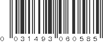 UPC 031493060585