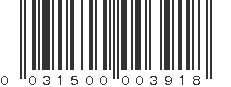 UPC 031500003918