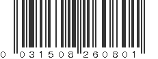 UPC 031508260801