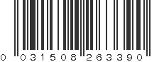 UPC 031508263390