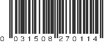 UPC 031508270114