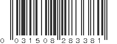 UPC 031508283381