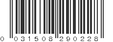 UPC 031508290228