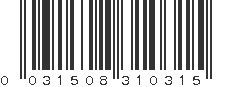 UPC 031508310315