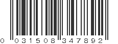 UPC 031508347892