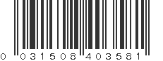 UPC 031508403581