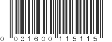 UPC 031600115115