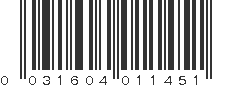 UPC 031604011451