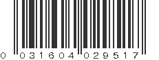 UPC 031604029517