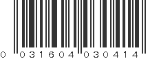 UPC 031604030414