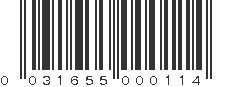 UPC 031655000114