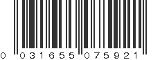 UPC 031655075921