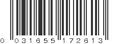 UPC 031655172613