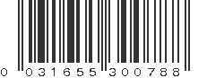 UPC 031655300788