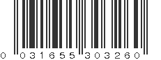 UPC 031655303260