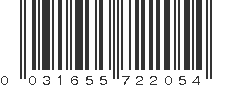 UPC 031655722054