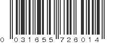 UPC 031655726014