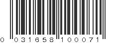 UPC 031658100071