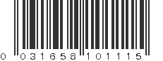 UPC 031658101115