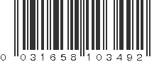 UPC 031658103492