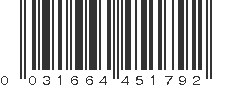 UPC 031664451792