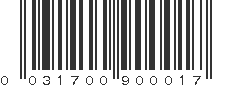 UPC 031700900017