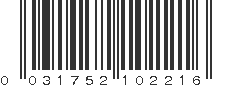 UPC 031752102216