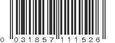 UPC 031857111526