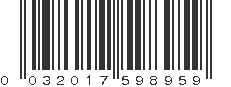 UPC 032017598959