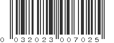 UPC 032023007025