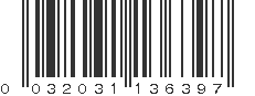 UPC 032031136397