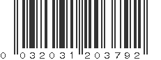 UPC 032031203792