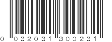 UPC 032031300231