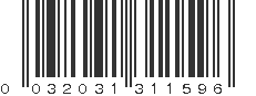 UPC 032031311596