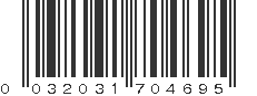 UPC 032031704695