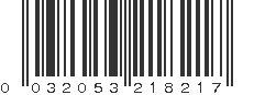 UPC 032053218217