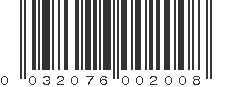 UPC 032076002008