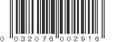 UPC 032076002916